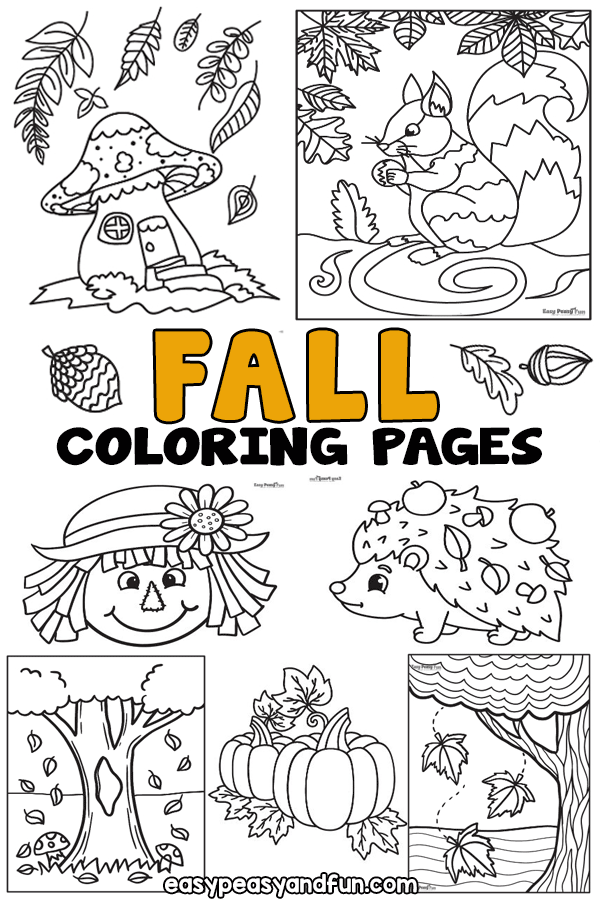 fall coloring pages to print