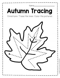 Free Printable Tracing Fall Preschool Worksheets - The Keeper of ...
