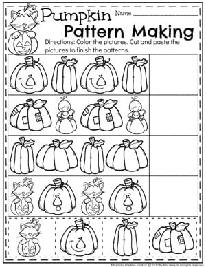 October Preschool Worksheets - Planning Playtime