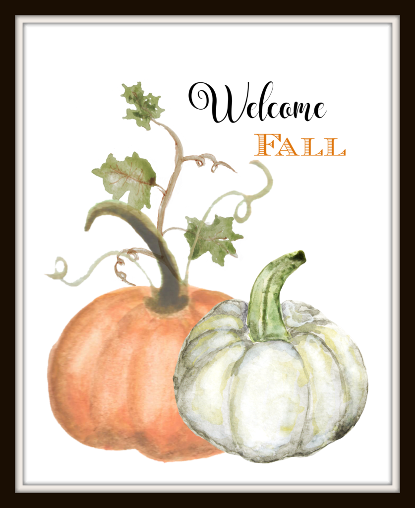 Bringing in the Season with Printable Art - my home of all seasons