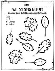 Printable Fall Worksheets for Preschool - The Keeper of the Memories