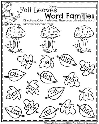 Autumn Worksheets PDF - worksheetspack