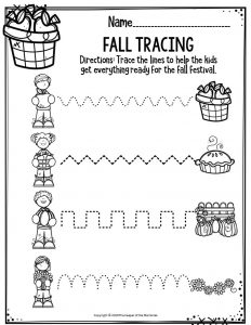 fall worksheet kindergarten