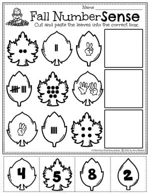 Fall Worksheets for Preschool - Planning Playtime