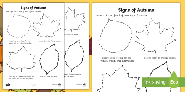 fall worksheet