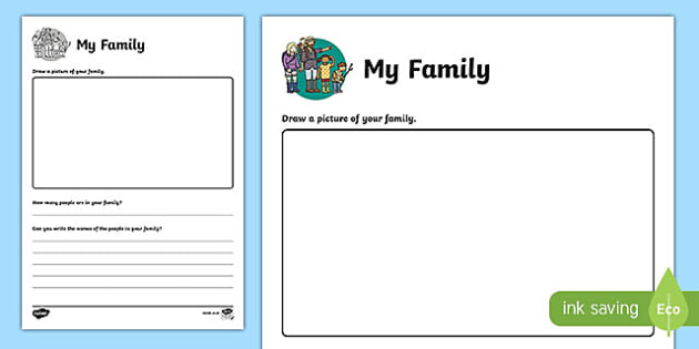 family at worksheet
