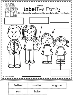 family at worksheet