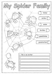 family esl printable worksheet