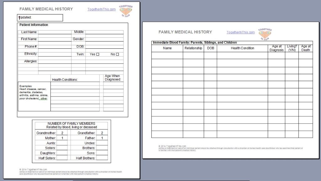 family-medical-history-form-together-in-this-worksheets-library for Free Printable Family Medical History Forms Family Medical History Form - Together in This - Worksheets Library for Free Printable Family Medical History Forms