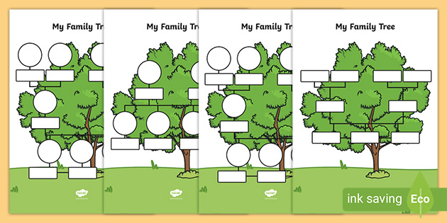 family tree worksheet for kids