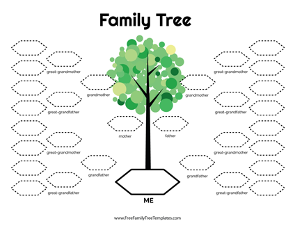 family tree worksheet printable