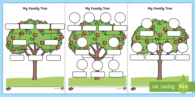 family tree worksheet printable