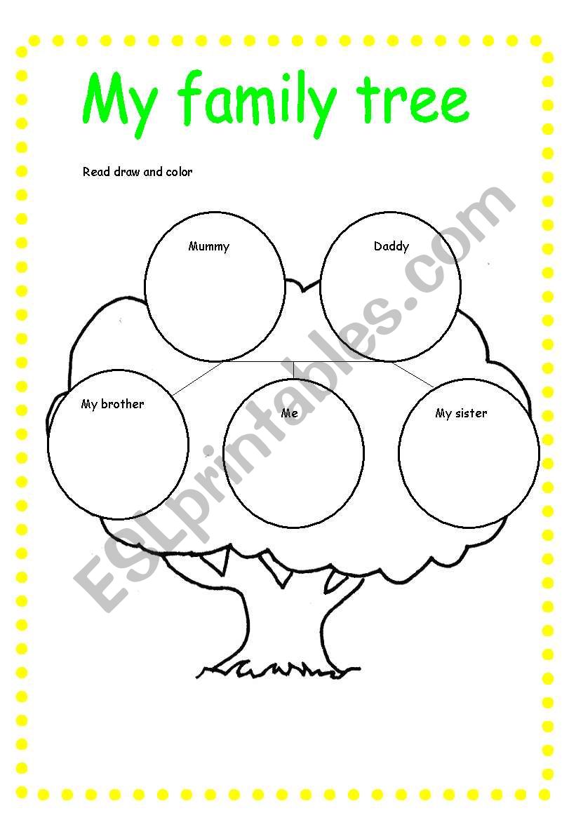 family tree worksheet