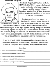 famous african americans worksheet