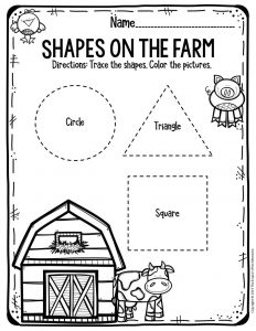 farm worksheet for preschool
