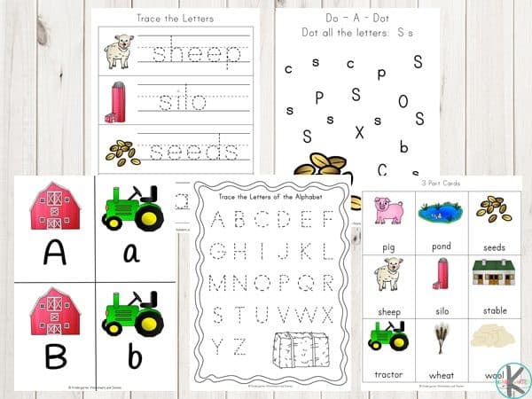 farm worksheet for preschool