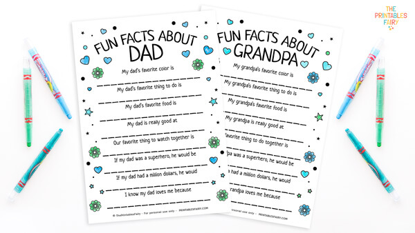 father s day printable activity sheets