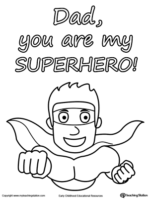 father s day worksheet for preschool
