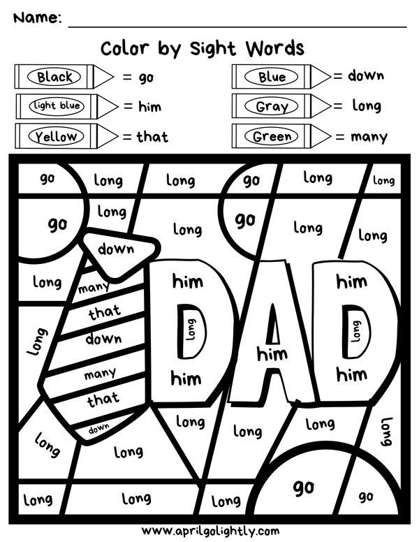 Free Fathers Day Printable &  Activities - April Golightly