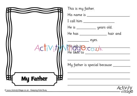 Father Worksheet