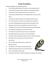 Faulty Parallelism Worksheet for 11th - Higher Ed | Lesson Planet