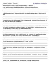 Parallelism Grammar Lesson Plans &  Worksheets Reviewed by Teachers