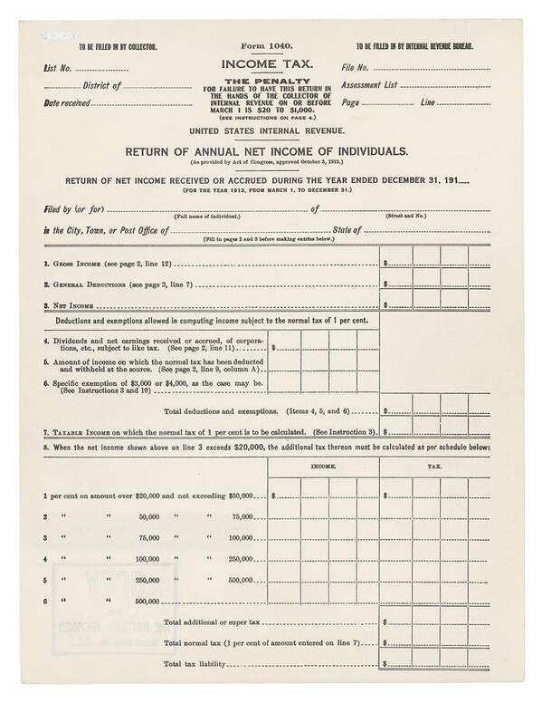 federal income tax worksheet