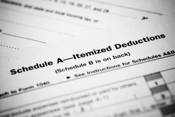 federal itemized deductions worksheet