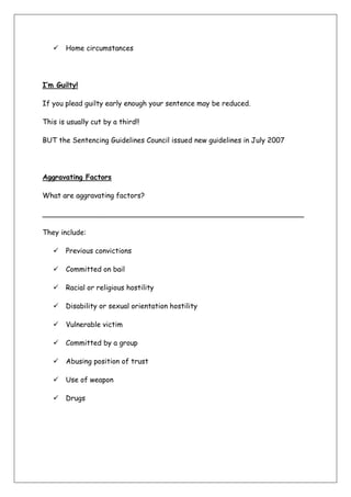 Adult sentencing worksheet | PDF