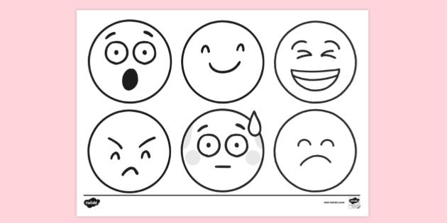 feelings coloring pages and worksheet
