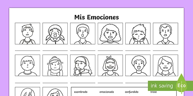 feelings in spanish worksheet