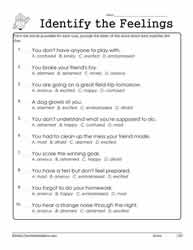 feelings worksheet for adults