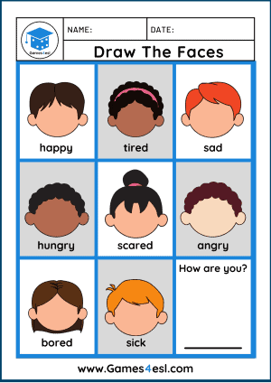 feelings worksheet for adults
