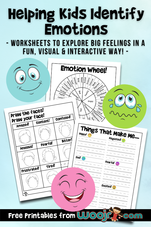 Helping Kids Identify Emotions Worksheets | Woo! Jr. Kids ...