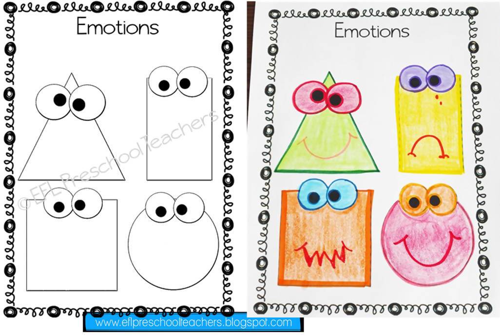 feelings worksheet for preschool
