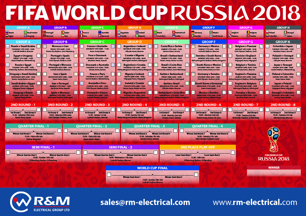 fifa world cup 2018 schedule print version