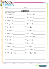 5th Grade Math Worksheets