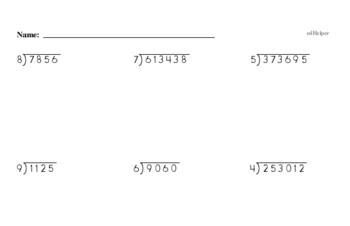 Fifth Grade PDF Math Worksheets - Free Printable Math PDFs ...
