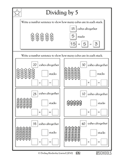 fifth grade math division worksheet