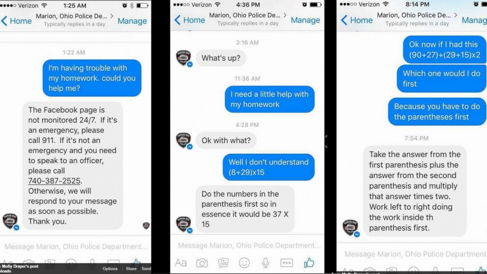 5th-grader seeks math problem-solving help from local Ohio police ...