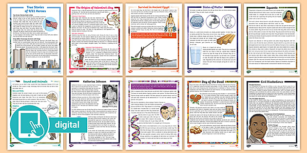 Reading Comprehension for 5th Graders pack | Twinkl USA