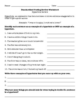 Figurative language worksheets | TPT