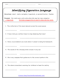 Figurative Language Worksheets