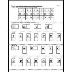 fill in hundreds chart worksheet