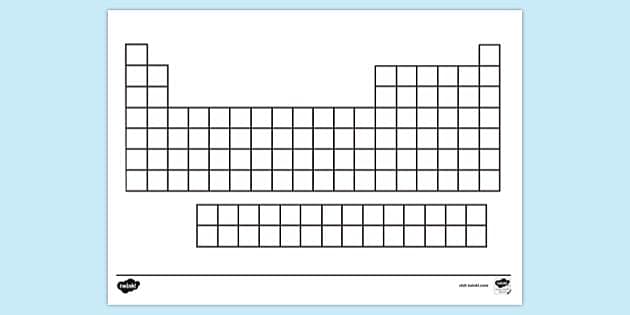 fill in the blank periodic table worksheet