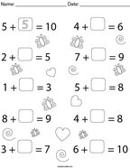 First Grade Math Worksheets - Page 6 - Twisty Noodle