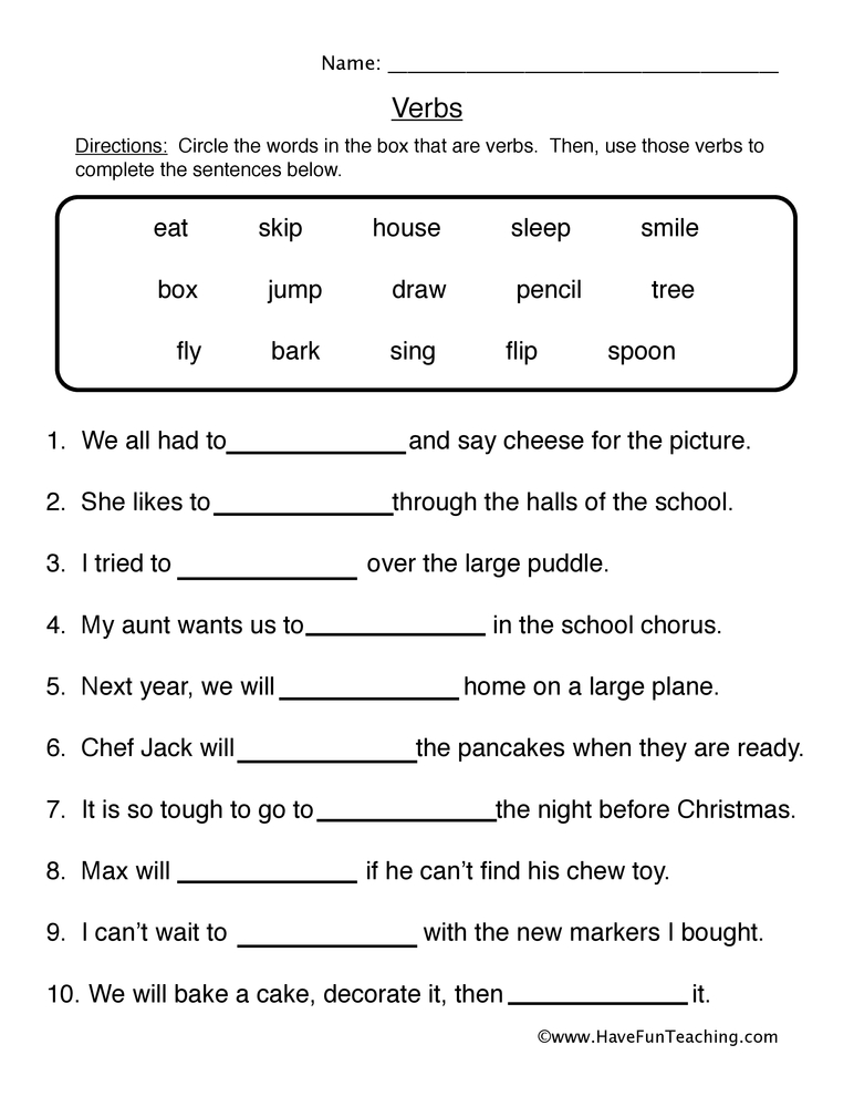 fill in the blanks story worksheet