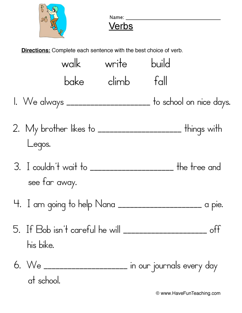 fill in the blanks worksheet