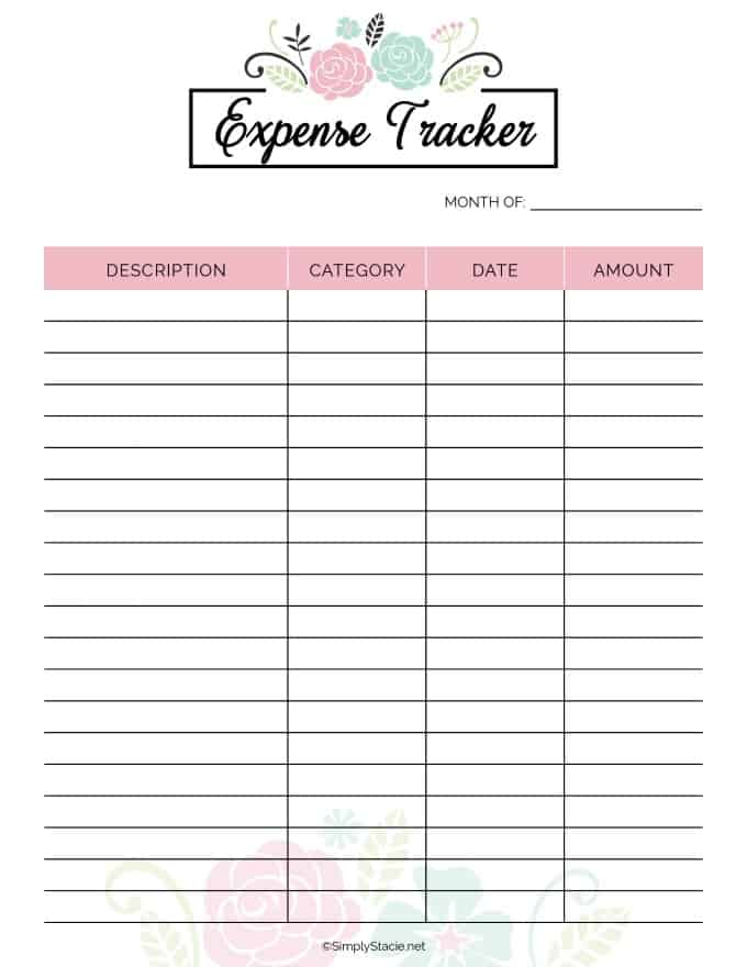 2019 Financial Planner Free Printable - Simply Stacie