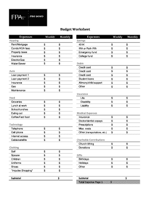 82+ Free Editable Financial Planner Templates in MS Word [DOC ...
